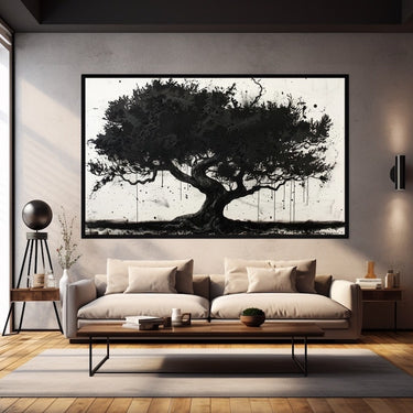 Black Tree Painting